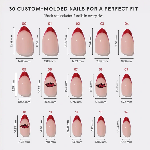 Arkansas Razorbacks Press-On Nail Set