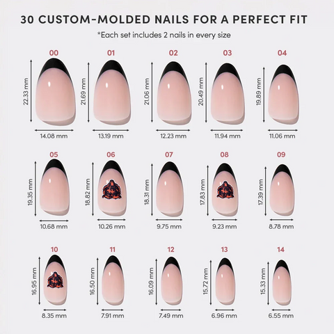 Chicago Bears Press-On Nail Set