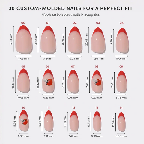 Cleveland Browns Press-On Nail Set