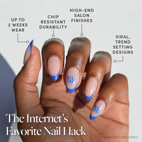 Kentucky Wildcats Press-On Nail Set