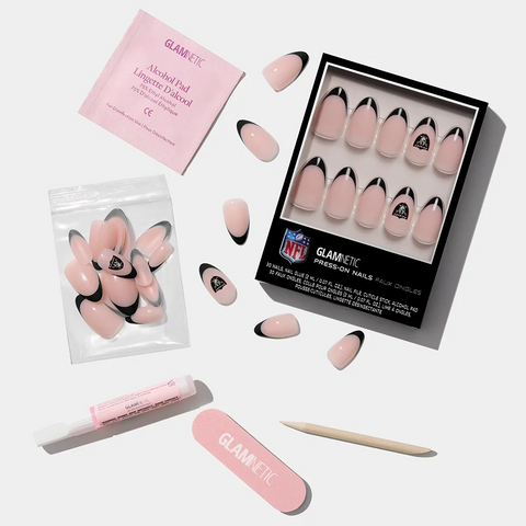 Las Vegas Raiders Press-On Nail Set