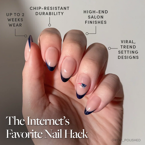 New England Patriots Press-On Nail Set