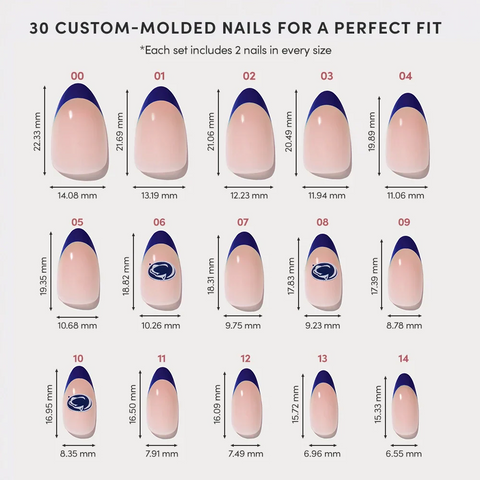 Penn State Nittany Lions Press-On Nail Set