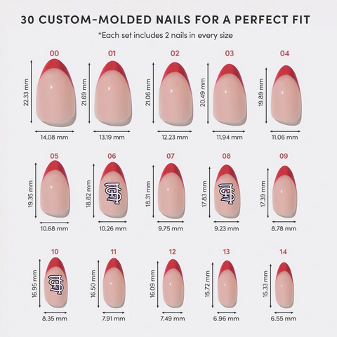 St. Louis Cardinals Press-On Nail Set