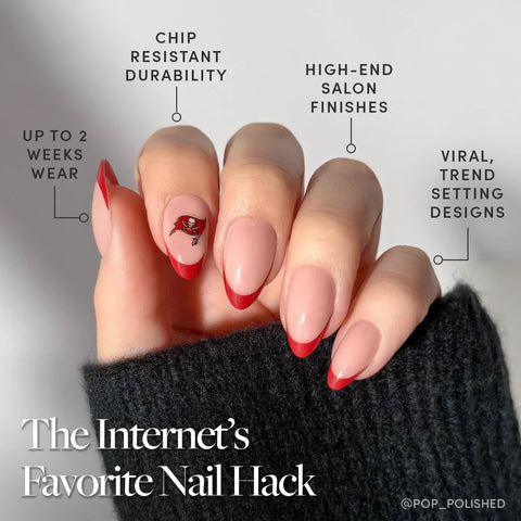 Tampa Bay Buccaneers Press-On Nail Set