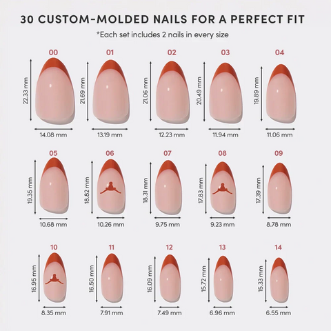 Texas Longhorns Press-On Nail Set