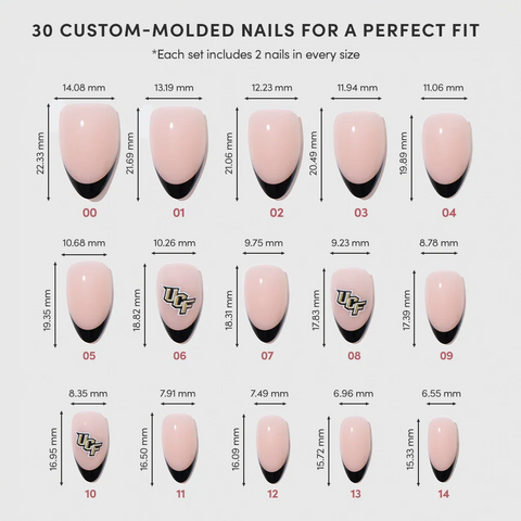 UCF Knights Press-On Nail Set