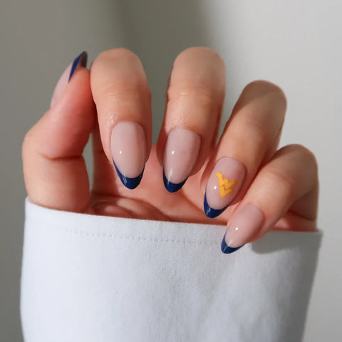 West Virginia Mountaineers Press-On Nail Set