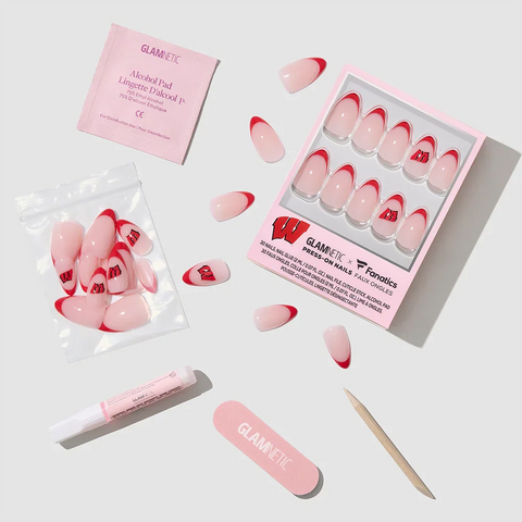 Wisconsin Badgers Press-On Nail Set